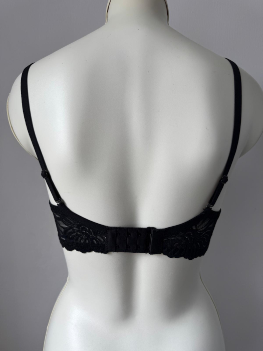 Sutien Catalina cu dantela,cupa preformata, cupa B , negru [3]