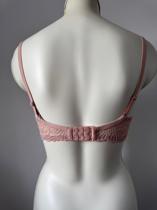 Sutien Catalina cu dantela,cupa preformata, cupa B , Roz [3]