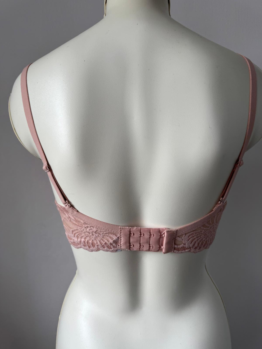 Sutien Catalina cu dantela,cupa preformata, cupa C , roz [3]