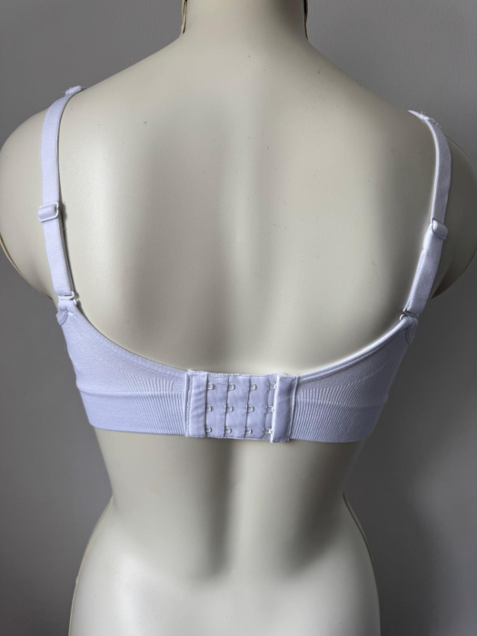 Bustiera Adina cu inchidere tip sutien, soft confort , alb [3]