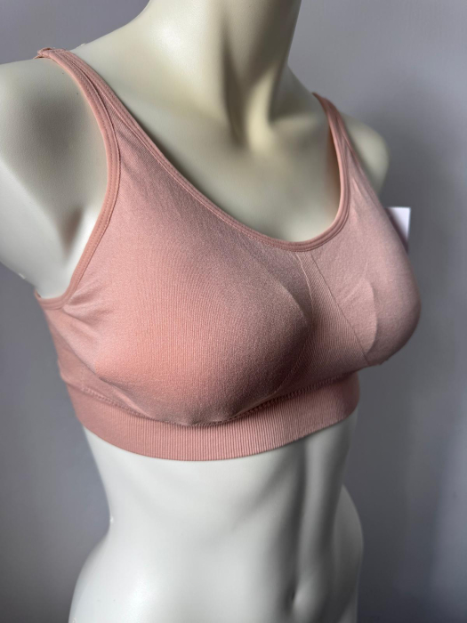 Bustiera Adina cu inchidere tip sutien, soft confort , nude [2]