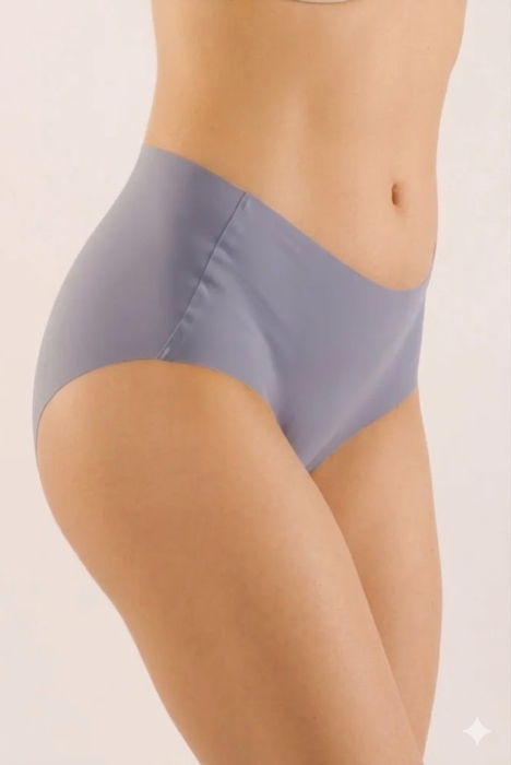 Chiloți Damă fără Cusături, Invizibili pe sub Haine, Material Fin și Elastic, Albastru M-XXL [3]