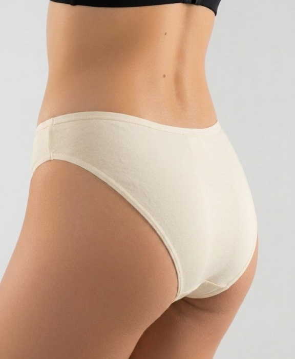 Chiloți din Bumbac pentru Doamne – Model Clasic și Confortabil Crem M-XXL [2]