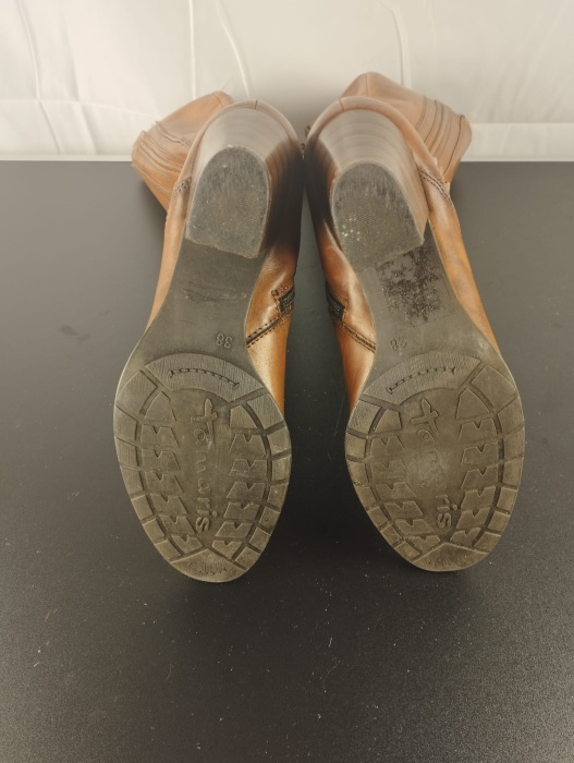 Cizme Piele cu toc, Dama ,Tamaris, Maro, nr 38 [4]