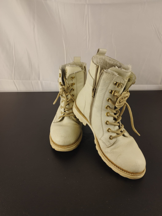 Ghete ,Dama, Remonte,Alb , nr 39 [2]