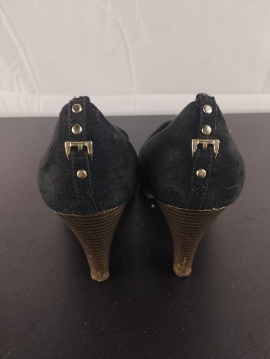 Pantofi cu toc, dama, S. Oliver,Negri, nr 37 [4]