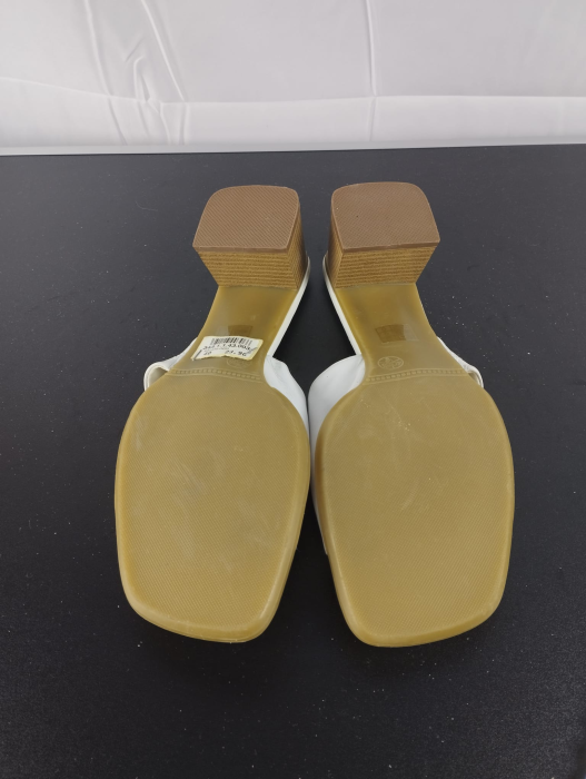 Papuci cu Toc, Dama,Barbarella,Alb, nr 40 [4]