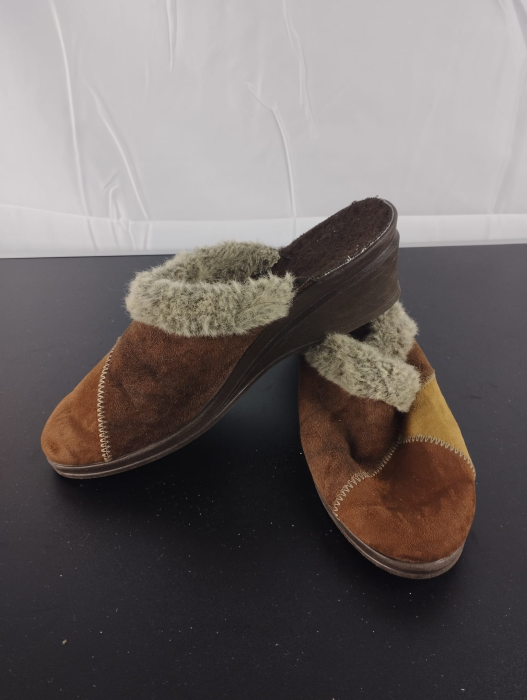 Papuci de casa, Dama,Synth Elastomere, Maro, nr 39 [3]