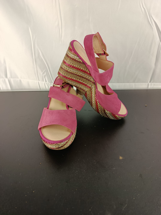 Sandale cu platforma, Dama , 5 Th Avenue, Roz, nr 36 [2]