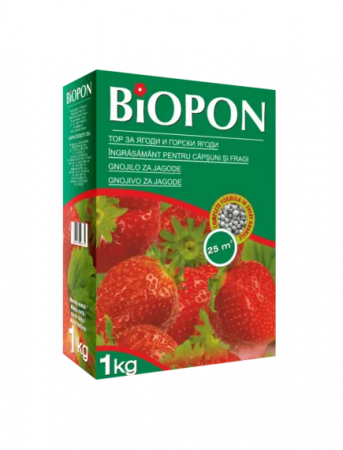 Ingrasamant granulat - BIOPON ingrasamant pentru capsuni si fragi 1 kg
