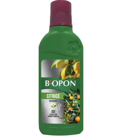 Ingrasamant lichid citrice , maslini , leandri - Ingrasamant pentru CITRICE BioPon 0.25L