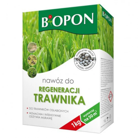 Ingrasamant granulat - Biopon ingrasamant granulat pentru regenerare gazon 1 kg
