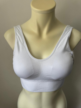 Sutien Clasic - Bustiera Diana cu inchidere tip sutien , alb