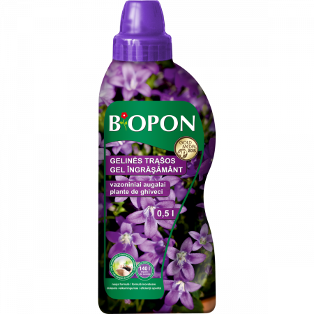 Ingrasamant gel - Biopon Îngrășământ Gel pentru Plante de Ghiveci – 0.5 L