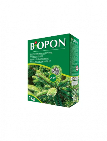 Ingrasamant granulat - BIOPON ingrasamant pentru conifere 1 kg