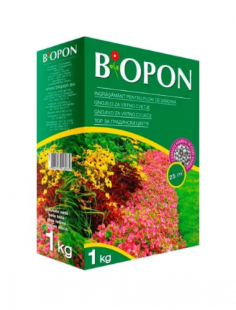Ingrasamant granulat - BIOPON ingrasamant pentru flori de gradina 1 kg