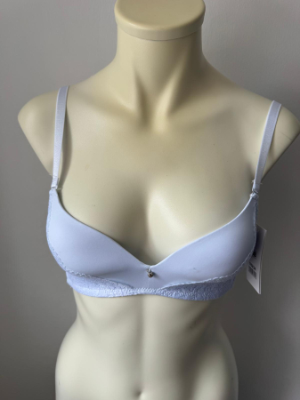 Sutien Clasic - Sutien Nadia , cupa D , burete subtire, fara armatura  , alb