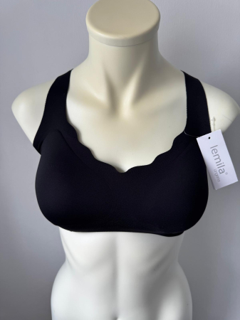 Sutien Clasic - Sutien Daniela , tip bustiera cu model dantela pe spate , negru