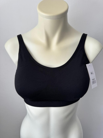 Sutien Clasic - Bustiera Adina cu inchidere tip sutien, soft confort , negru