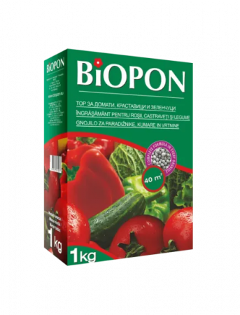 Ingrasaminte - BIOPON ingrasamant rosii, castraveti si legume 1 kg