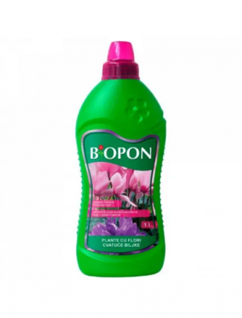 Ingrasamant lichid 1 l - BIOPON ingrasamant plante cu flori 1 l