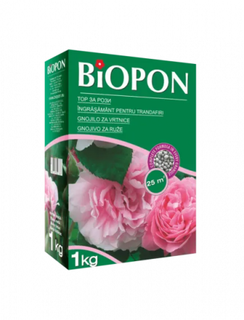 Ingrasamant granulat - BIOPON ingrasamant pentru trandafiri 1 kg