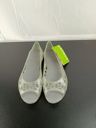 Balerini - Balerini de Guma, Dama, Crocs, Argintiu, nr 38