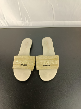 Papuci - Papuci, Dama, Christian Dior, Crem,nr 37