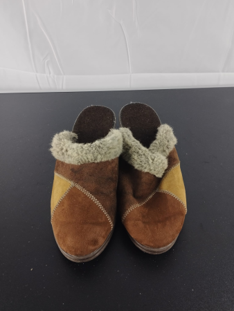 Papuci - Papuci de casa, Dama,Synth Elastomere, Maro, nr 39