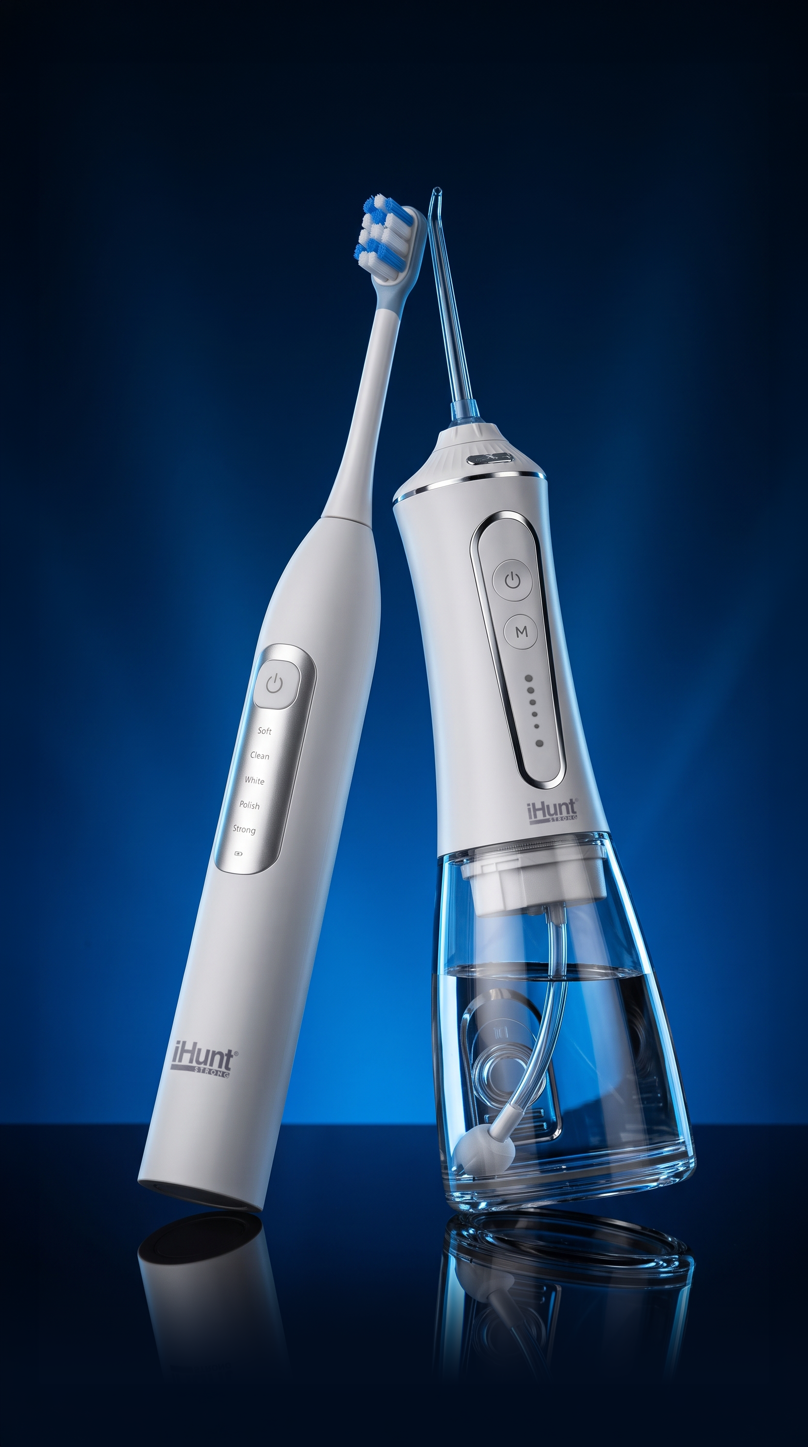 Periuța sonică BT-02 și irigatorul HF-P11 — vizualul original furnizat pentru OralCare Duo