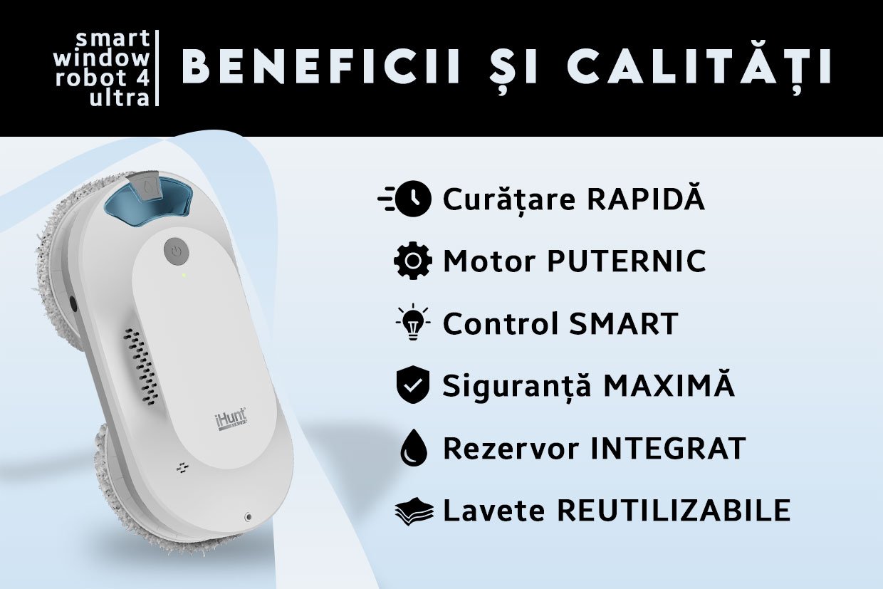 iHunt Smart Window Robot 4 Ultra în acțiune