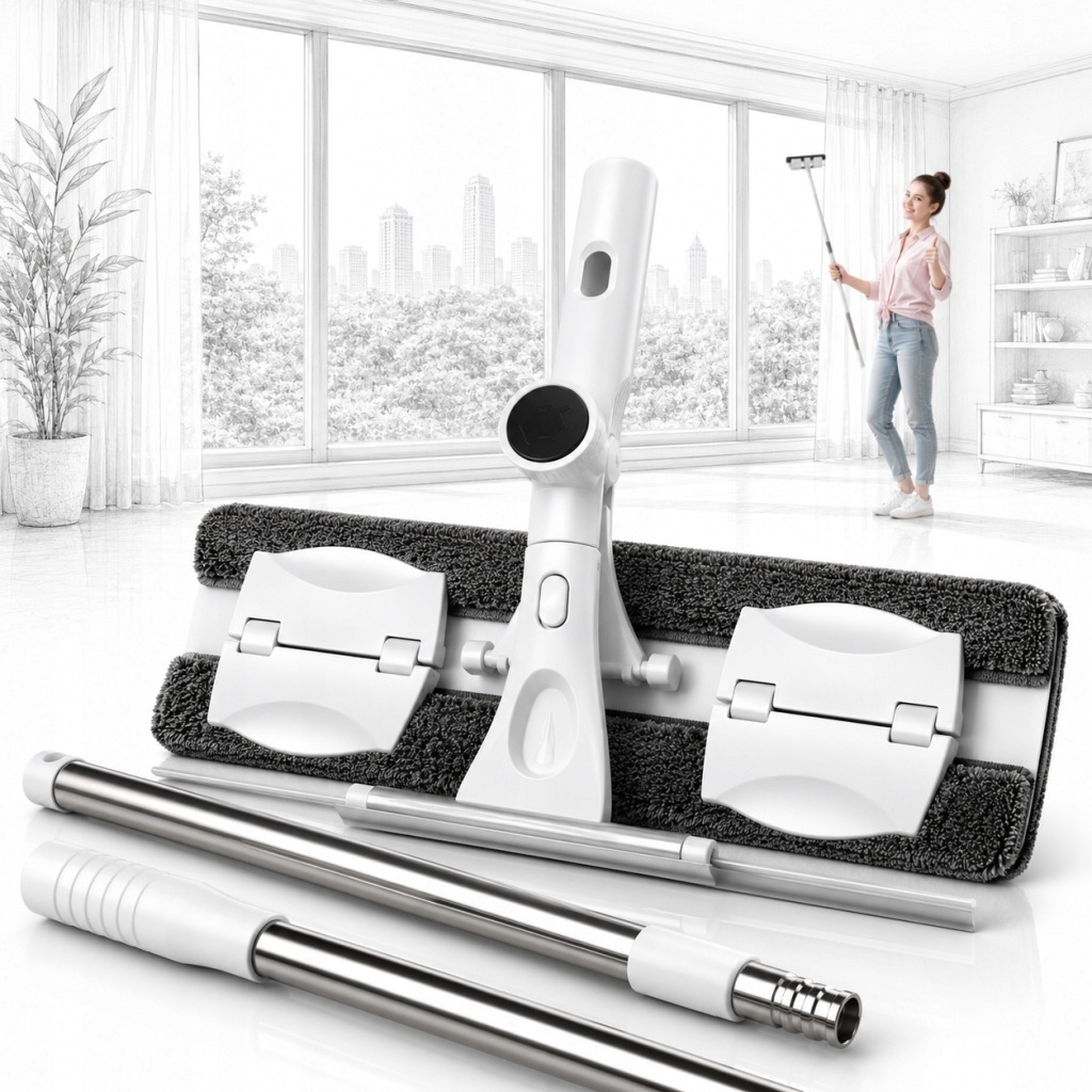 Set curățător geamuri telescopic