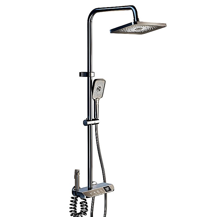 Set de dus smart, iHunt HP060GR, Display LED, afișaj digital, 4 moduri de curgere, ajustabil [1]