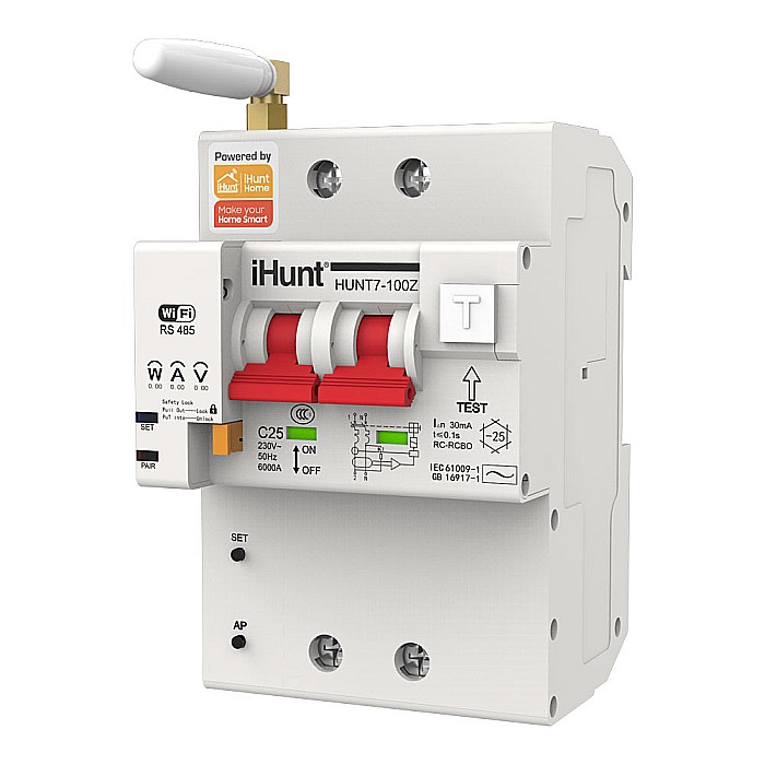 iHunt Home WIFI Smart Metering Leakage Circuit Breaker 2P 16A - Siguranta automata inteligenta cu contorizare [2]
