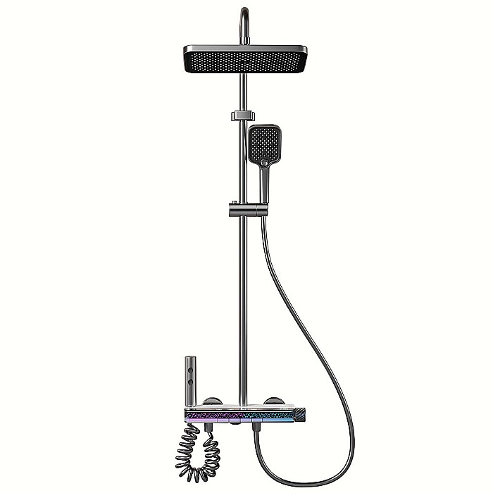 Set de dus smart, iHunt MZ130GR, Display LED, afișaj digital, 4 moduri de curgere, ajustabil [3]