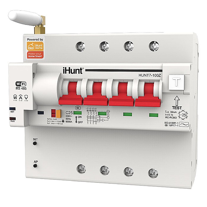iHunt Home WIFI Smart Metering Leakage Circuit Breaker 4P 100A - Siguranta automata inteligenta cu contorizare [3]