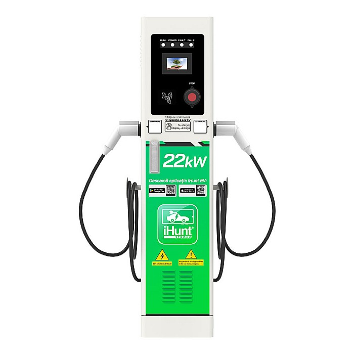 Statie de incarcare cu monetizare iHunt EV StandUP AC 22 kW 2 x Type 2 [1]
