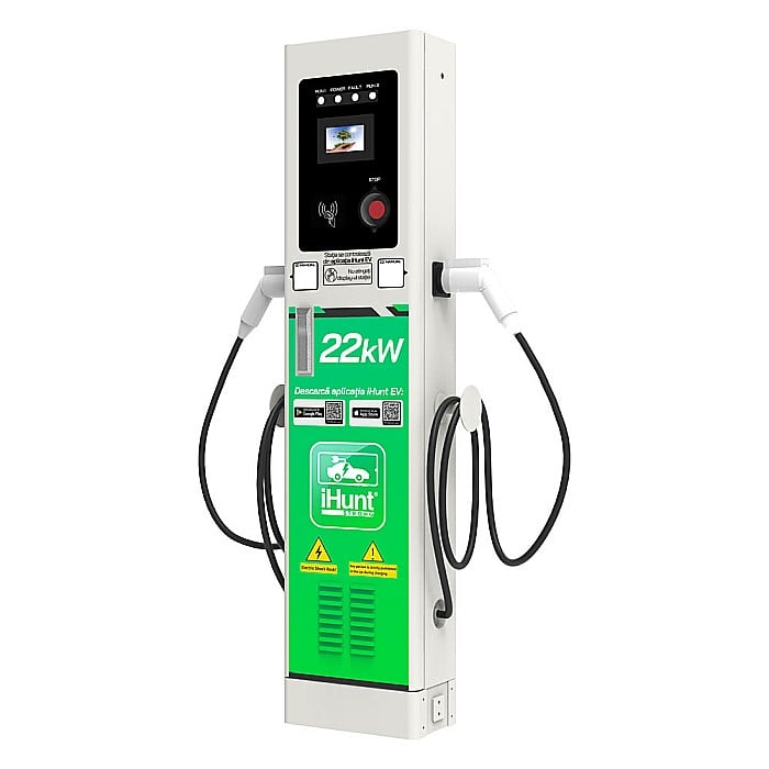 Statie de incarcare cu monetizare iHunt EV StandUP AC 22 kW 2 x Type 2 [2]