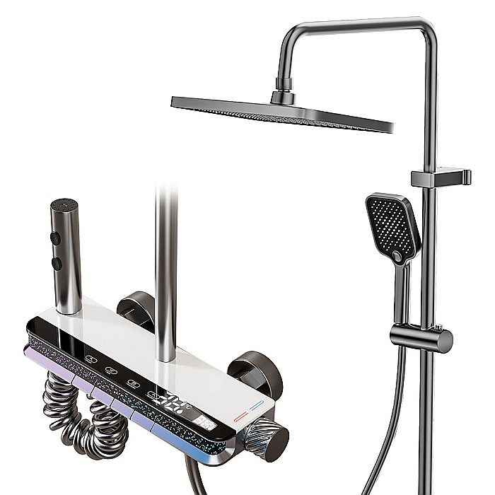 Set de dus smart, iHunt MZ130GR, Display LED, afișaj digital, 4 moduri de curgere, ajustabil [4]