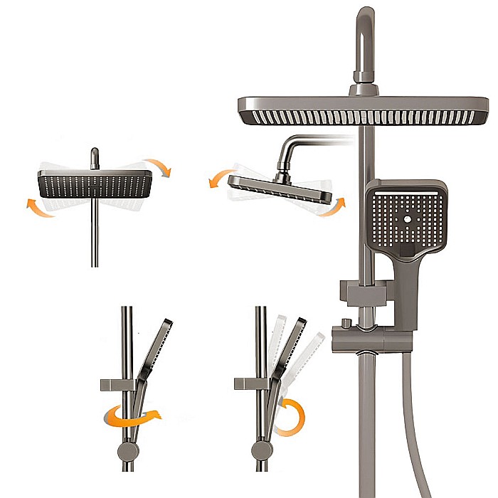 Set de duș smart, iHunt C86, Display LED, afișaj digital, ajustabil, 4 moduri de curgere [3]