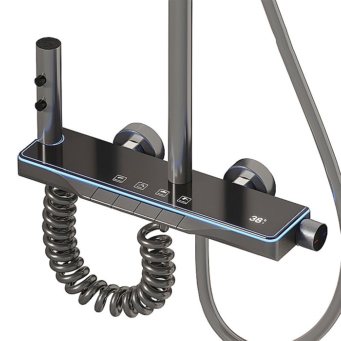 Set de dus smart, iHunt C6, Display LED, buton temperatură apă, 4 moduri de curgere, ajustabil [4]