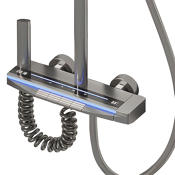 Set de dus smart, iHunt C15, Display LED, afișaj digital, 4 moduri de curgere, ajustabil [2]