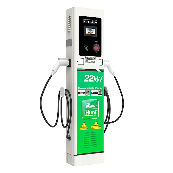 Statie de incarcare cu monetizare iHunt EV StandUP AC 22 kW 2 x Type 2 [3]