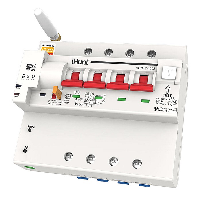 iHunt Home WIFI Smart Metering Leakage Circuit Breaker 4P 100A - Siguranta automata inteligenta cu contorizare [5]