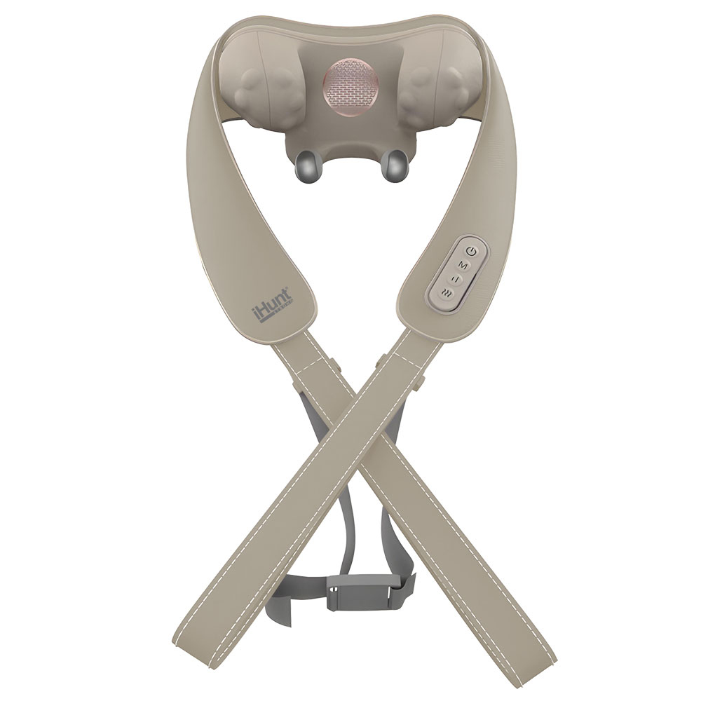Resigilat aparat de masaj cervical iHunt SPA SmartNeck Air 3D, Electrostimulare EMS/TENS, Compresie inteligenta, Functie incalzire, Portabil, Reincarcabil - Copie [5]