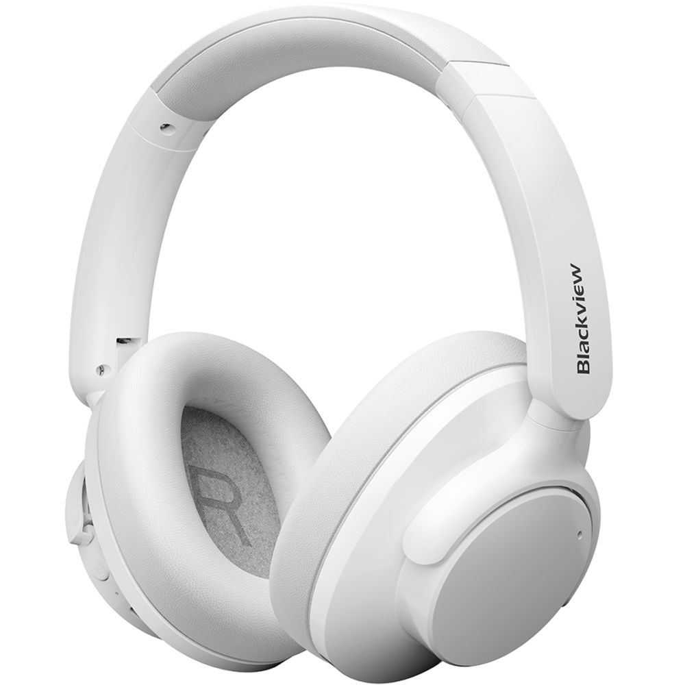 Casti wireless Blackview Fitbuds H1, BT 5.4, Hybdrid ANC, 40mm, 20Hz - 20kHz, HI-Res, White [1]