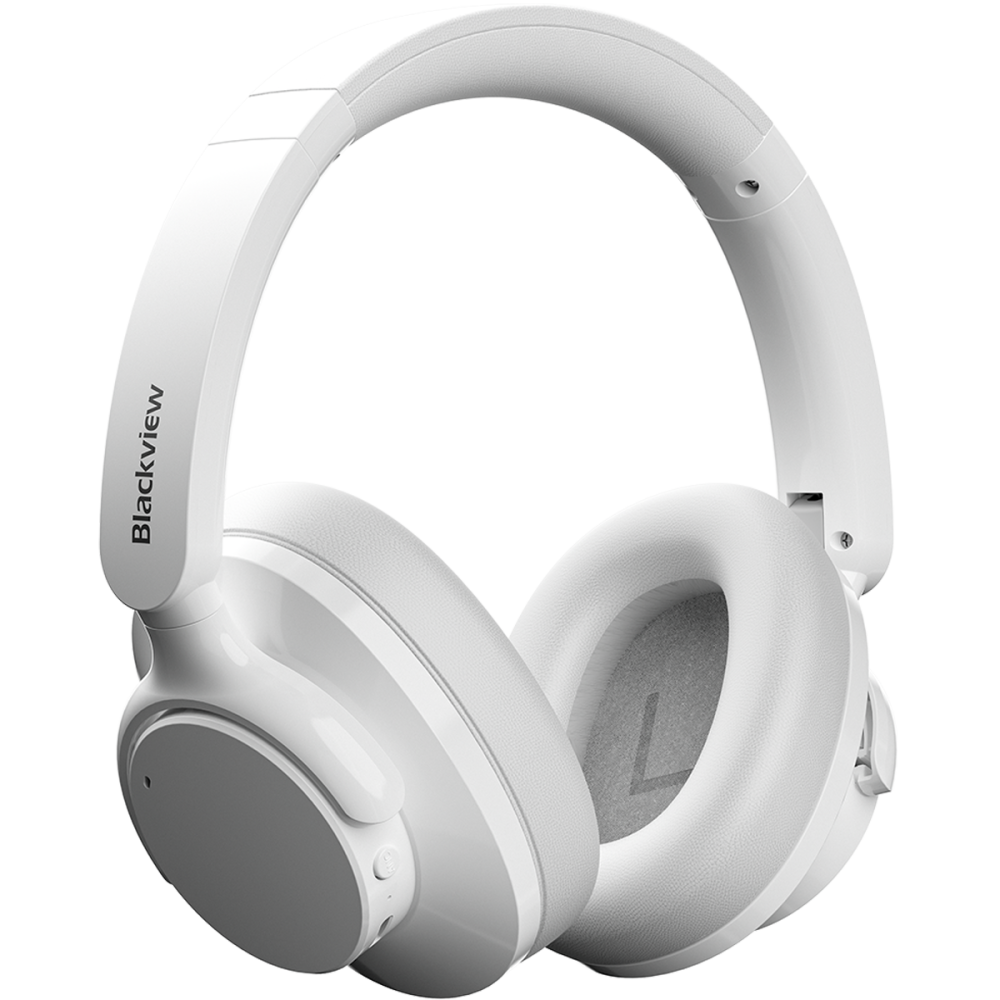 Casti wireless Blackview Fitbuds H1, BT 5.4, Hybdrid ANC, 40mm, 20Hz - 20kHz, HI-Res, White [2]