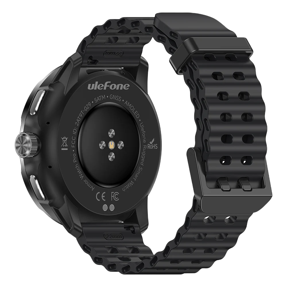 Ceas smart Ulefone Armor Watch Pro 48mm, 1.5" AMOLED, 410mAh, 5ATM, Waterproof + 2 curele [4]