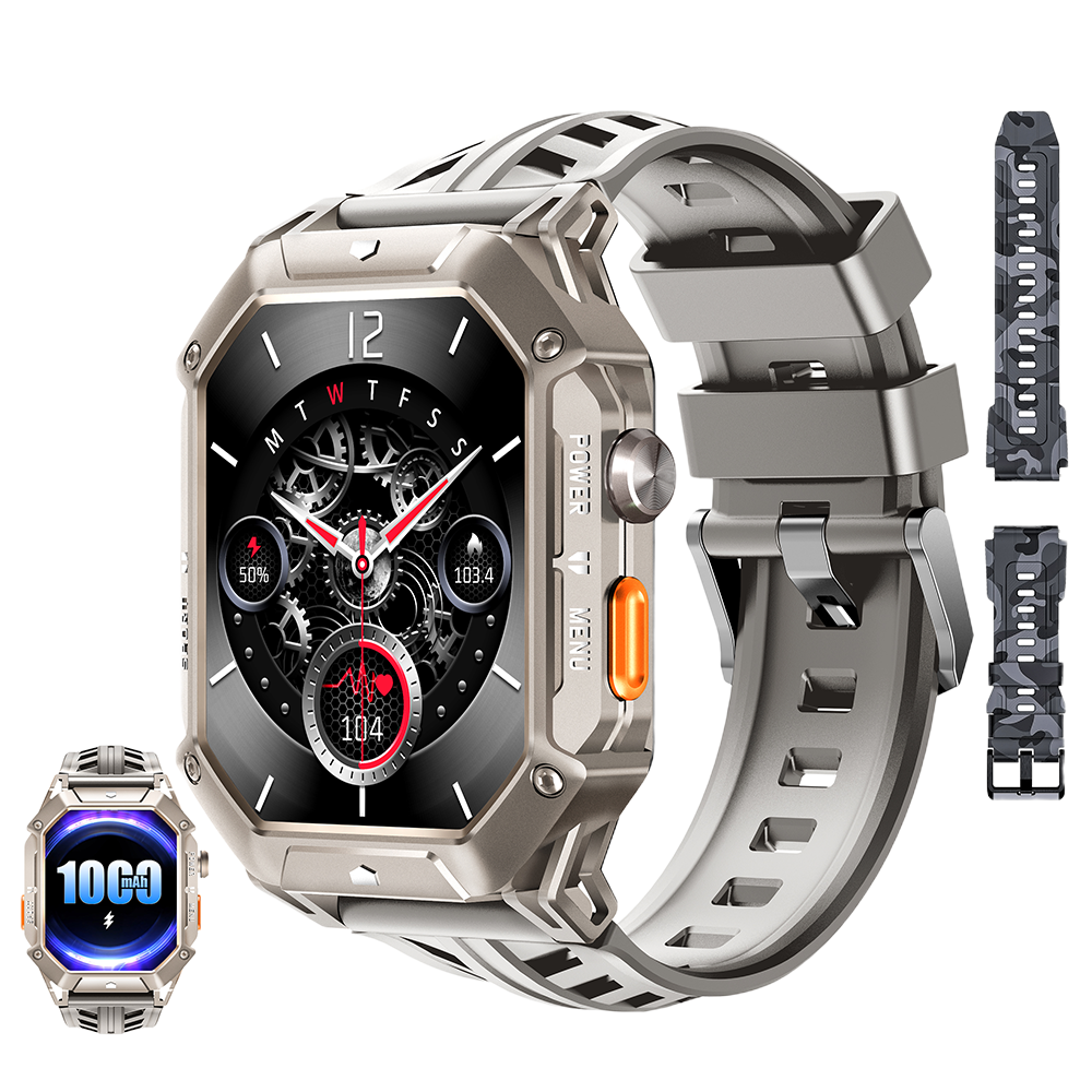 Ceas rugged Oukitel BT80 2.13-inch AMOLED 1000mAh 5ATM Waterproof Titan [6]