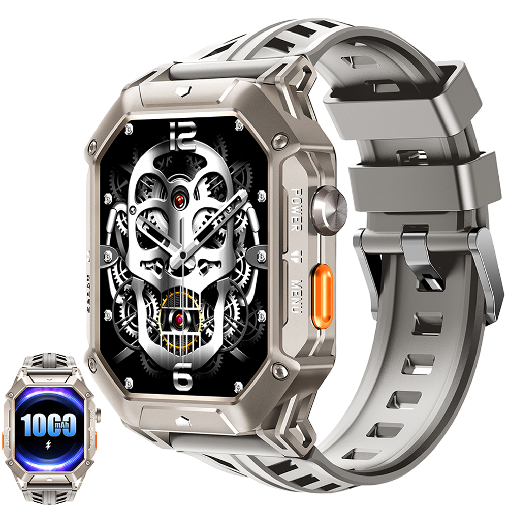 Ceas rugged Oukitel BT80 2.13-inch AMOLED 1000mAh 5ATM Waterproof Titan [1]